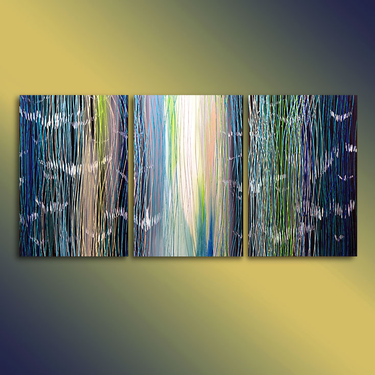 734x734 Abstract Waterfall Painting Abstract Paintings, Amazing - Abstract Waterfall Painting