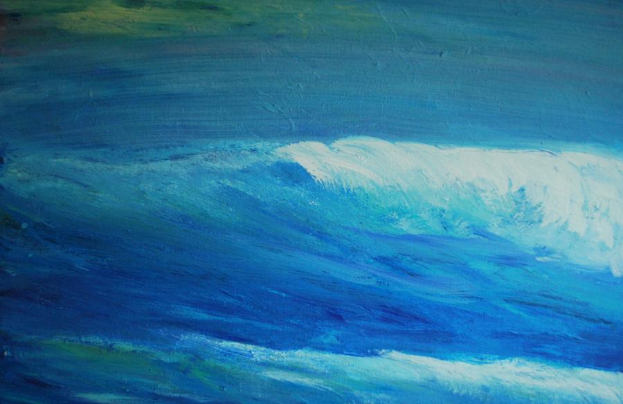 900x584 Wave Abstract 2 Painting By Dc Decker - Abstract Wave Painting