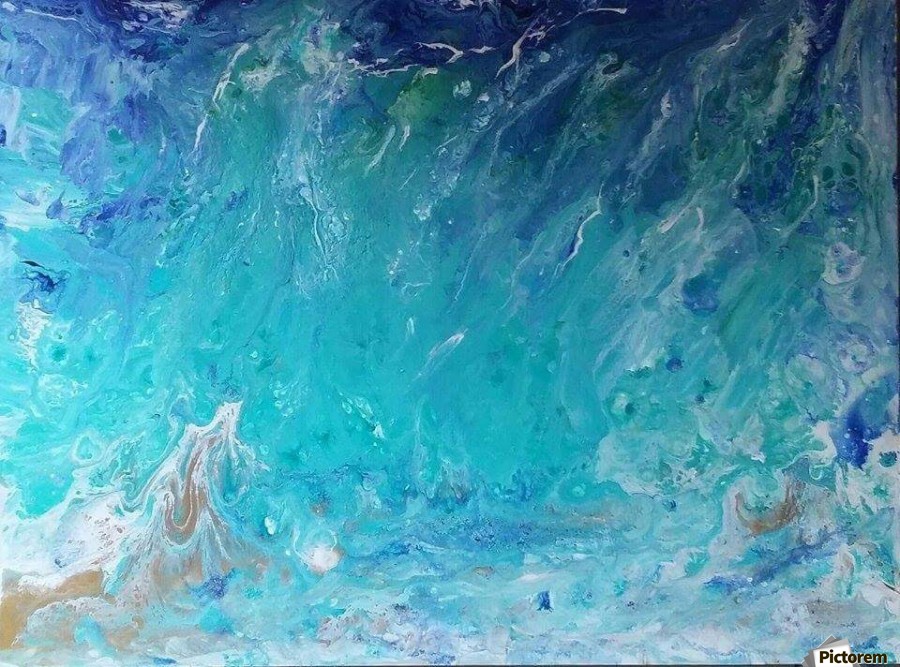 Abstract Wave Painting at PaintingValley.com | Explore collection of ...