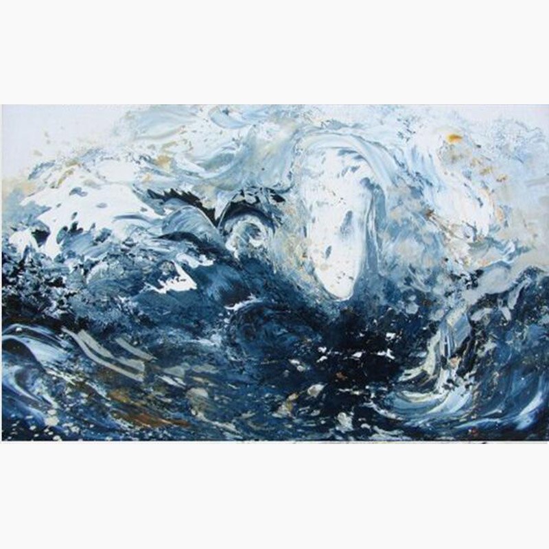 800x800 Hand Made Oil Painting Wave Contemporary Abstract Oil Paintings - Abstract Wave Painting