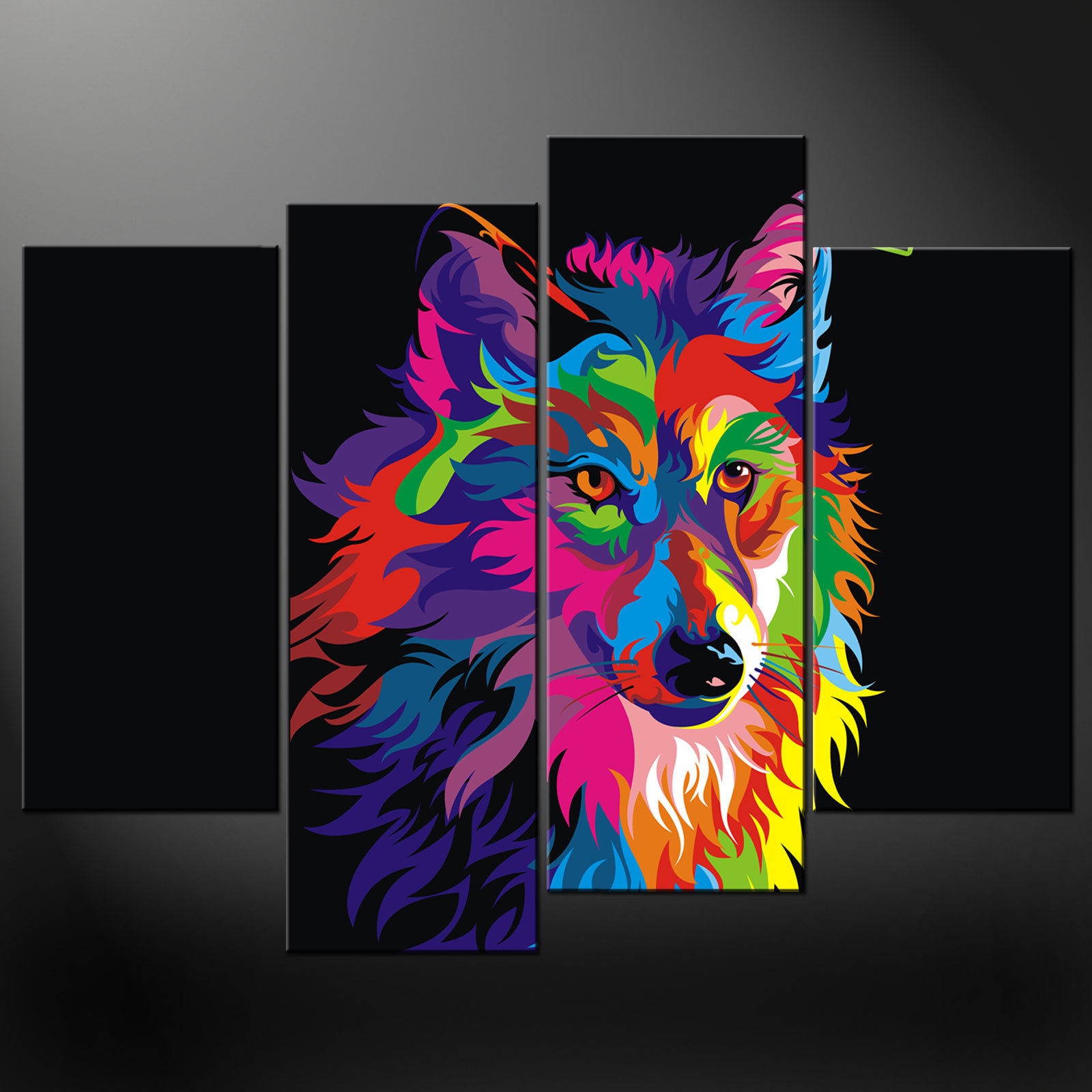 Abstract Wolf Painting at PaintingValley.com | Explore collection of ...