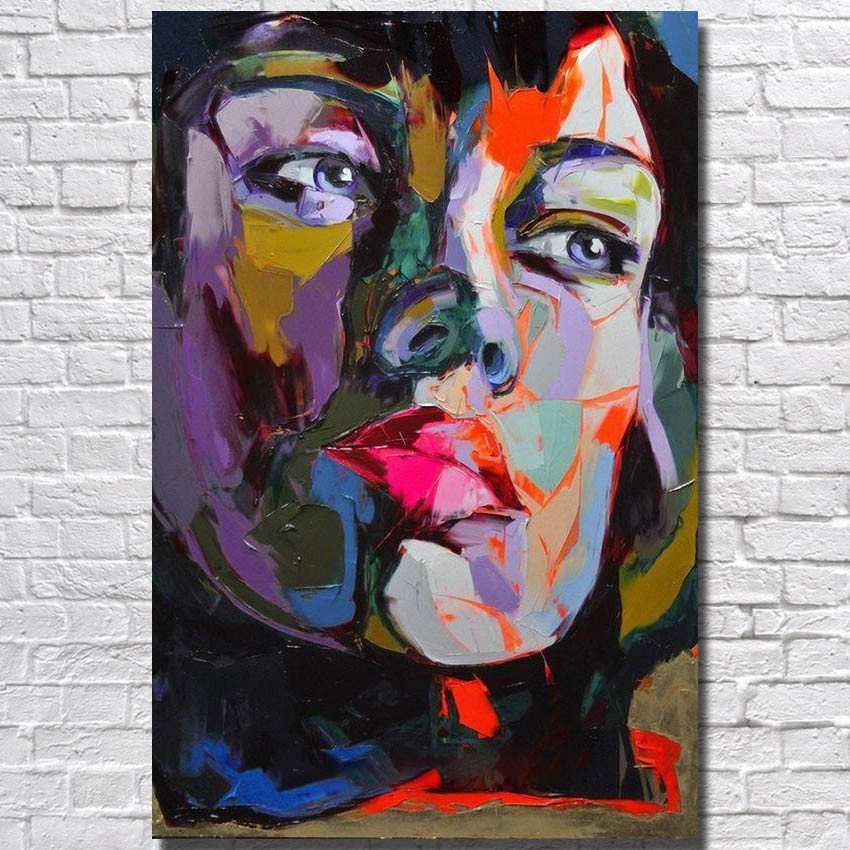 850x850 Oil Painting Beautiful Abstract Women Face Painting - Abstract Woman Face Painting