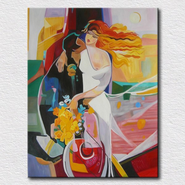 600x600 Online Shop Modern Abstract Woman And Man Oil Painting Living Room - Abstract Woman Painting