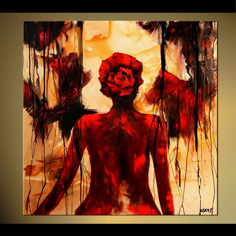 750x750 Painting - Abstract Woman Painting