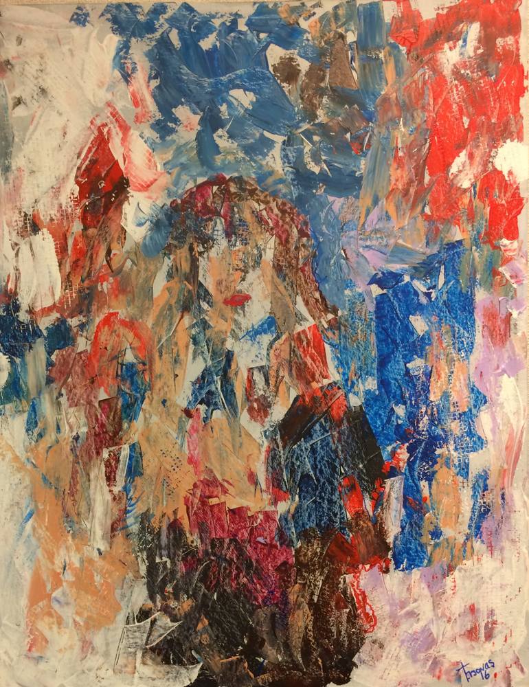 770x1000 Saatchi Art Abstract Woman Painting By Turgut Ersavas - Abstract Woman Painting