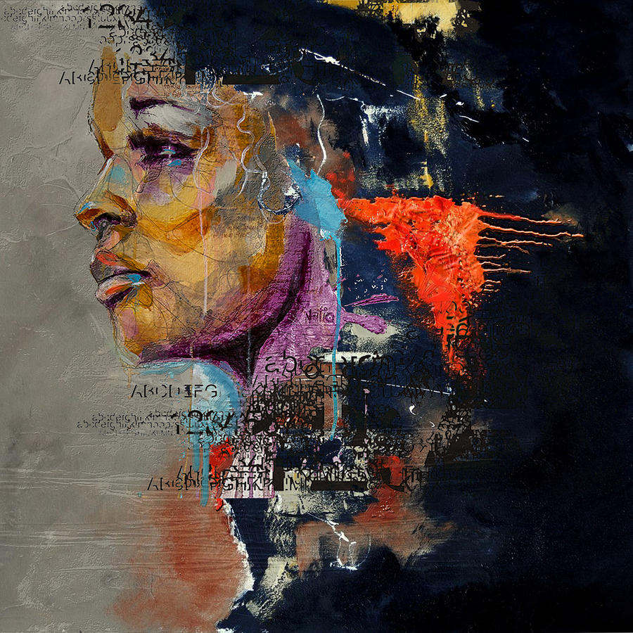 900x900 Abstract Women 015 Painting By Corporate Art Task Force - Abstract Woman Painting