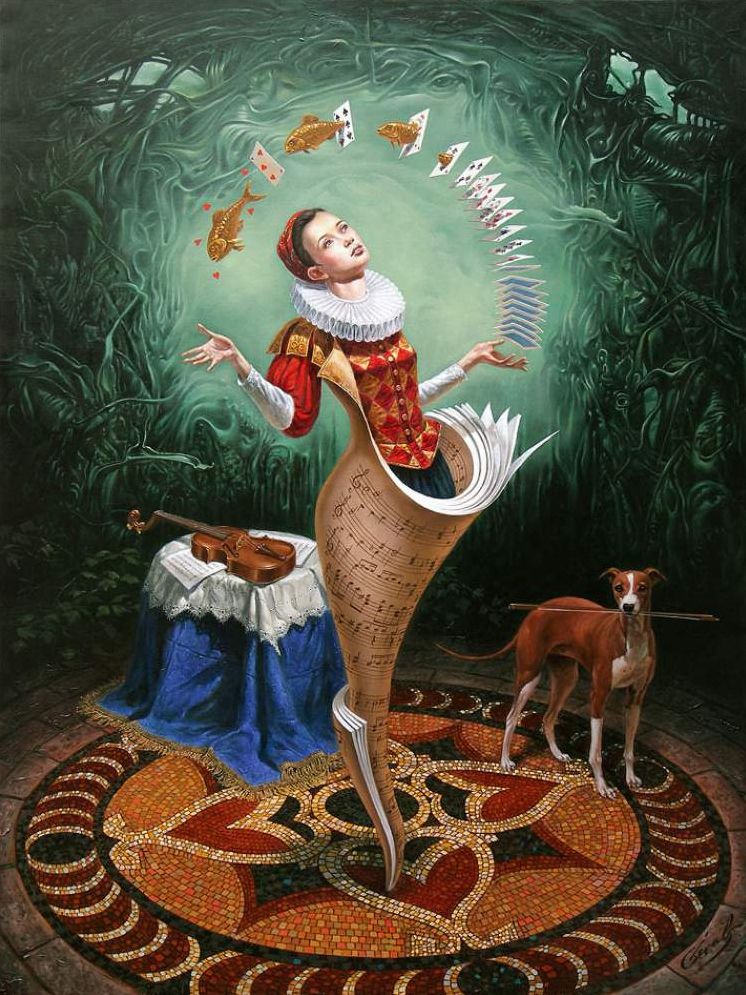 746x995 Michael Cheval Is The World's Leading Contemporary Artist - Absurdist Painting
