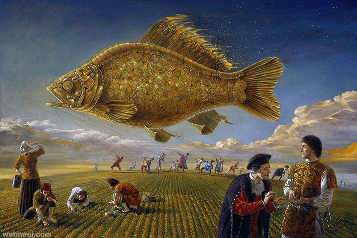 720x479 25 Absurdity Illusion Paintings By Michael Cheval - Absurdist Painting