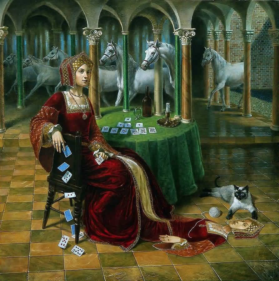 893x900 Fair Lawn, Nj Artist Michael Cheval Paintings, Artist And Surrealism - Absurdist Painting