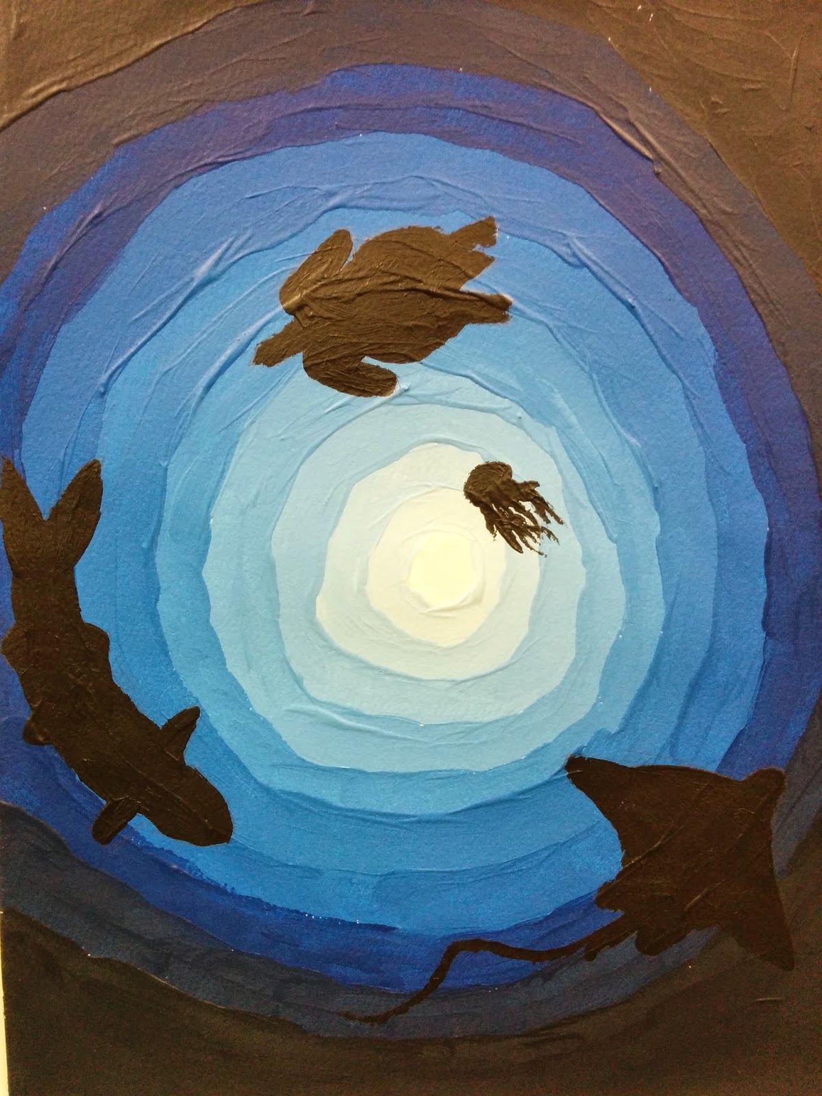 1200x1600 Bricks Amp Wood School Art Activities Blue Abyss Painting - Abyss Painting