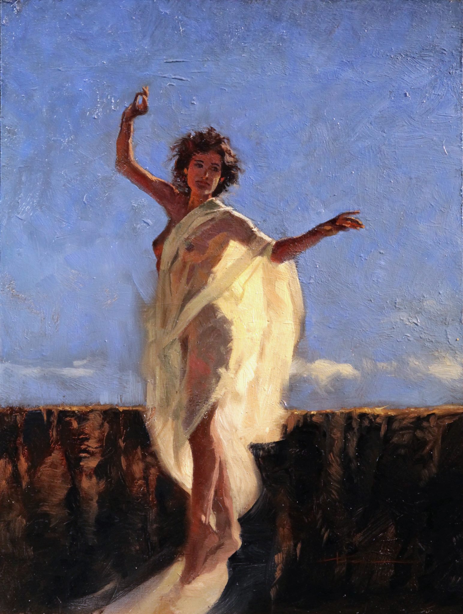 1544x2048 Christopher Moeller Elena Levon Painting My Bright Abyss Oil Myth - Abyss Painting