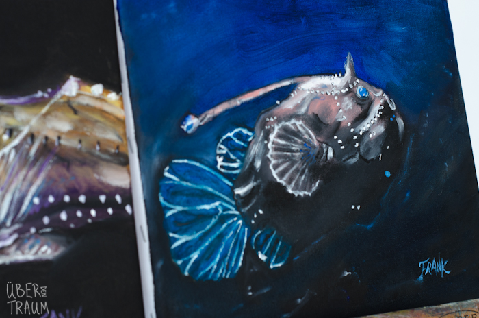 700x464 Deep Sea Creatures Oil Painting - Abyss Painting