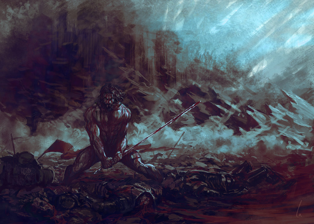 1024x731 Descent Into The Abyss By Charro Art - Abyss Painting