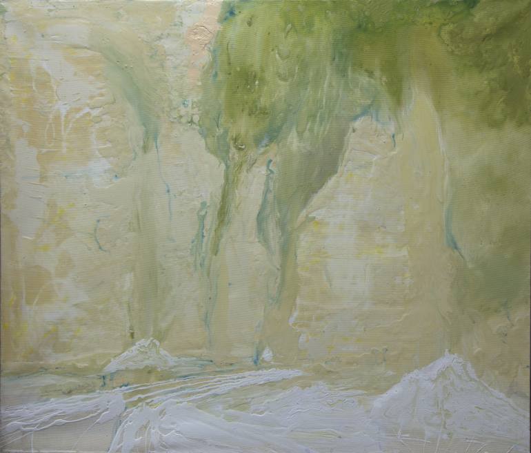 770x656 Saatchi Art White Abyss Painting By Vartan Markarian - Abyss Painting