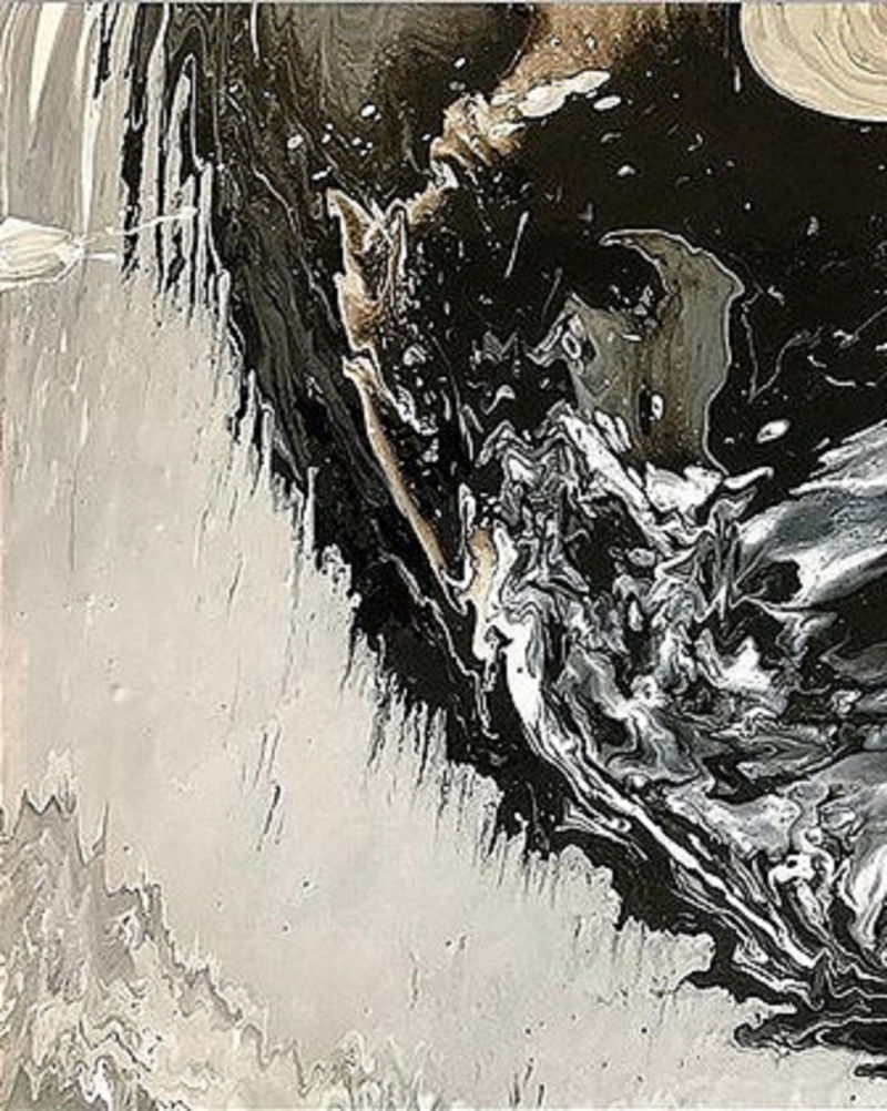 800x1002 Abyss By Artist Kartikey Sharma Abstract Art Acrylic Paintings - Abyss Painting