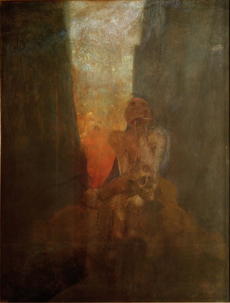 759x999 Alphonse Mucha, The Abyss 1899 Art Czech Alphonse - Abyss Painting