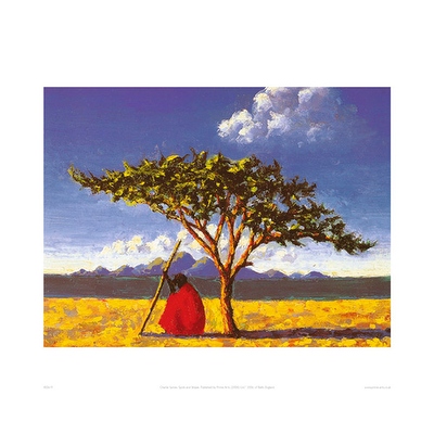 400x400 Under The Acacia Tree'' By Tilly Willis Prime Arts Art Print (15.7 - Acacia Tree Painting