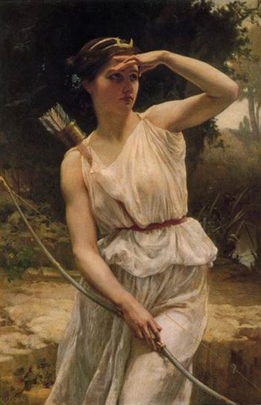 380x589 Diana Hunting - Academic Painting
