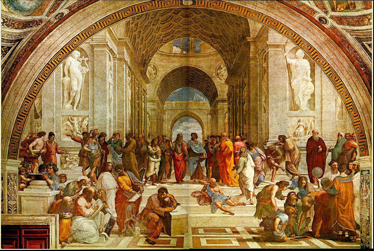 1238x830 Raphael - Academy Of Athens Painting