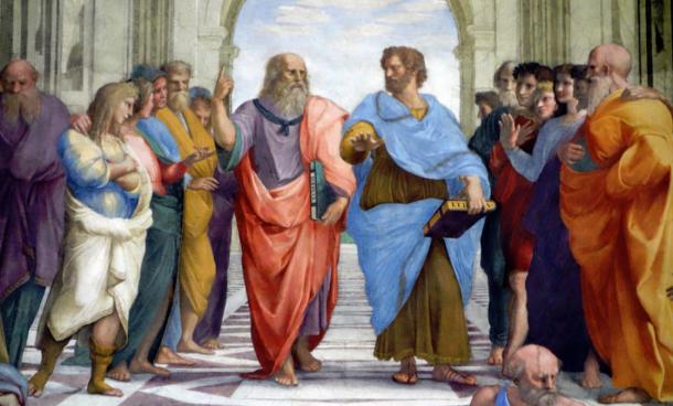 610x368 Caves In Paradise The Elite School Of Aristotle Ancient Origins - Academy Of Athens Painting