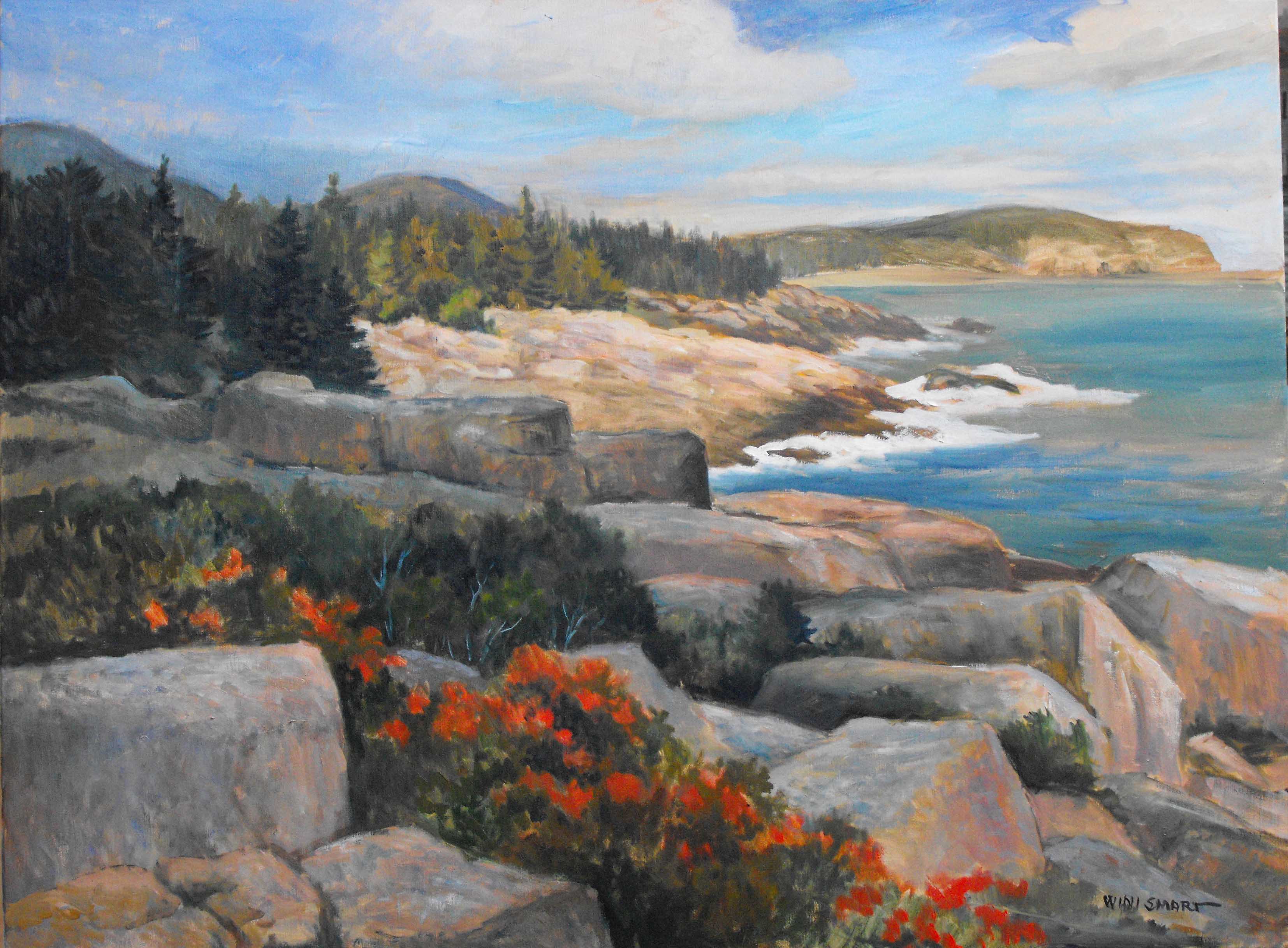 3308x2433 Art Exhibit Loving Acadia Now Open - Acadia Painting