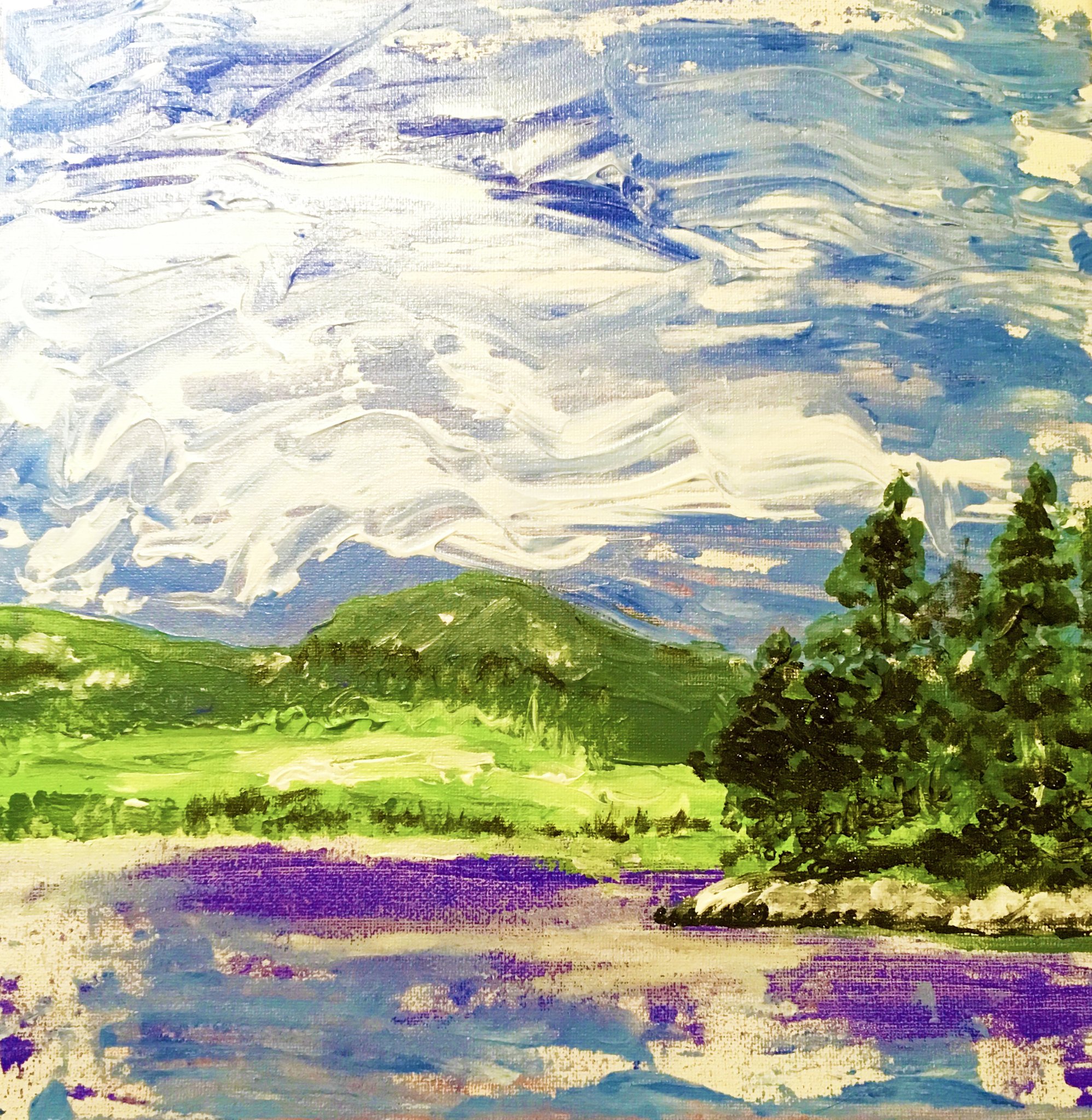 1996x2048 Print Of Acadia National Park Painting Bar Harbor Art - Acadia Painting