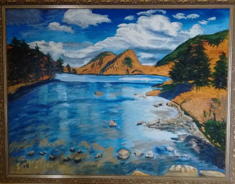 770x602 Saatchi Art Acadia Blue Dream Painting By William Brown - Acadia Painting