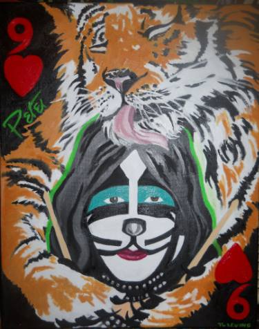 375x476 Ace Frehley Paintings For Sale Saatchi Art - Ace Frehley Painting