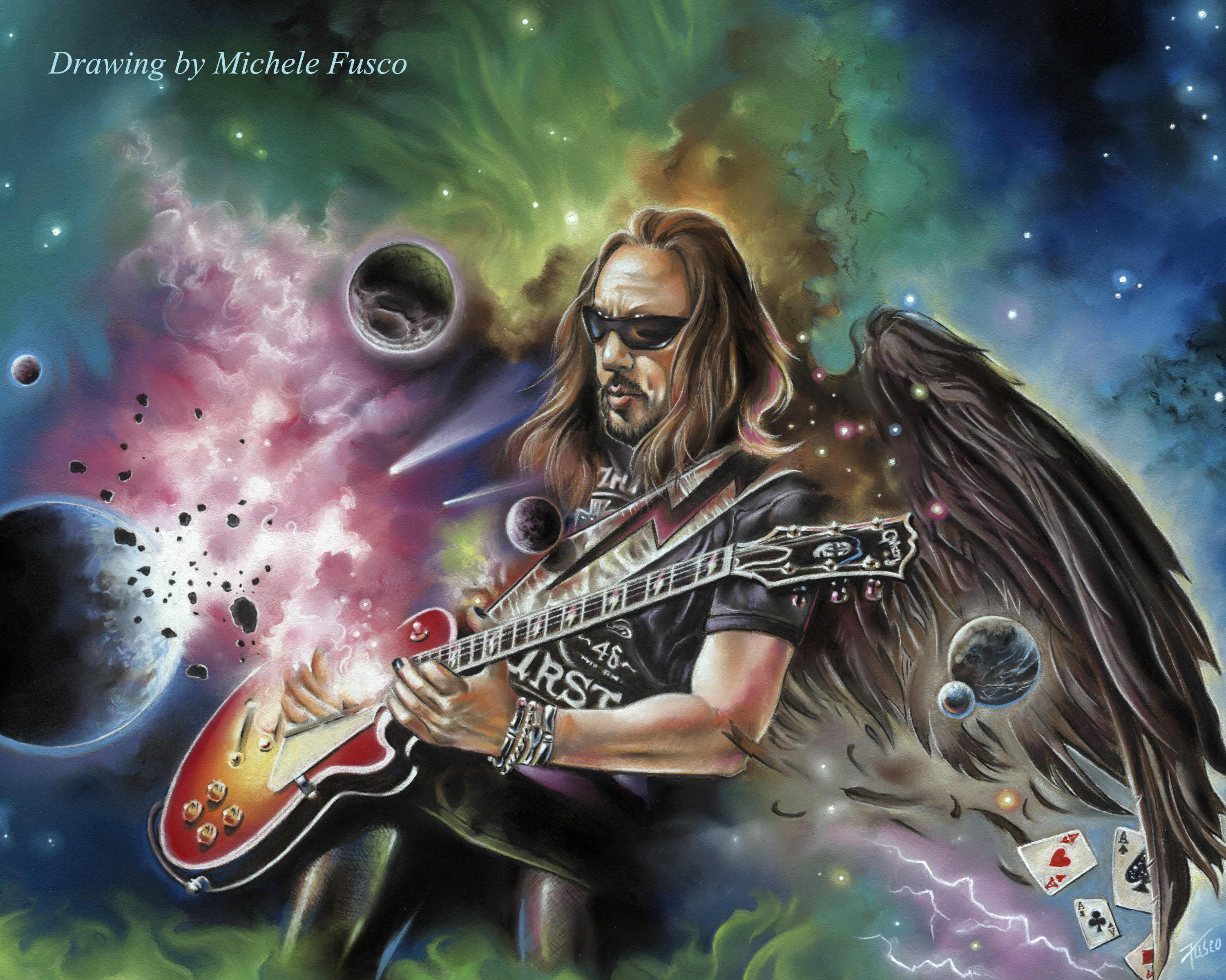 3001x2399 Ace Frehley Diary Of A Mad Painter - Ace Frehley Painting