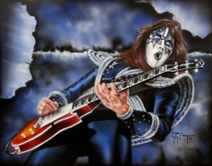 300x236 Gene Simmons Axe - Ace Frehley Painting