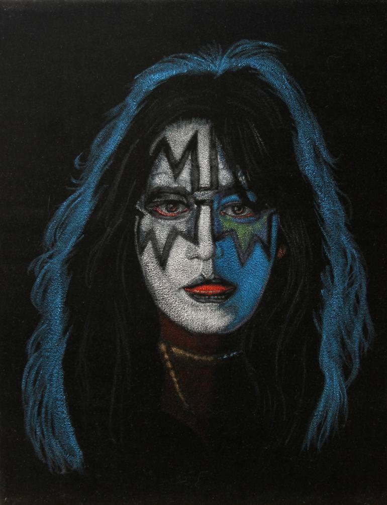 770x1003 Saatchi Art Ace Frehley Of Black Velvet Painting Painting - Ace Frehley Painting
