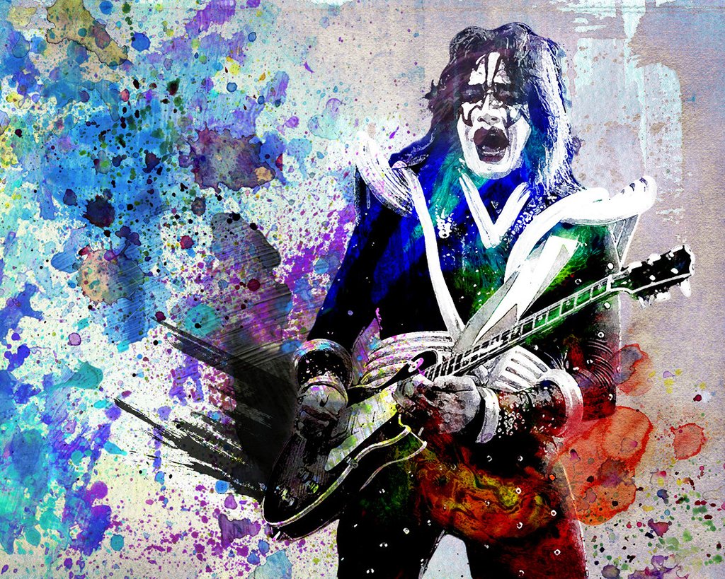 1024x819 Ace Frehley Art - Ace Frehley Painting