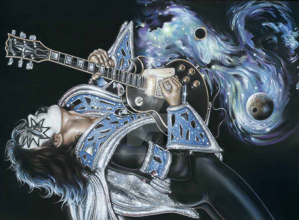 1024x754 Ace Frehley Art By Artisticphotographer - Ace Frehley Painting