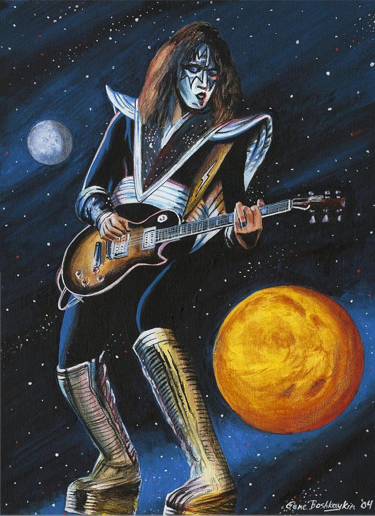 756x1040 Celebrities And Friends - Ace Frehley Painting