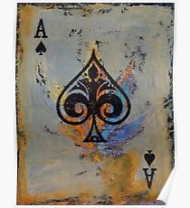 210x230 Ace Of Spades Painting Amp Mixed Media Posters Redbubble - Ace Of Spades Painting