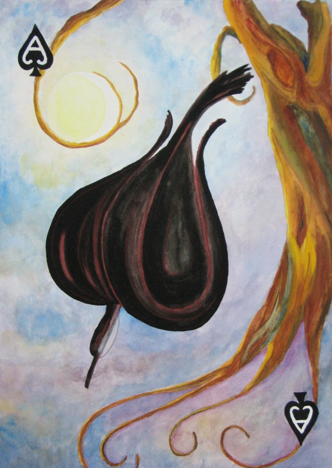 648x913 Art In Hand The Ace Of Spades Is Complete! - Ace Of Spades Painting