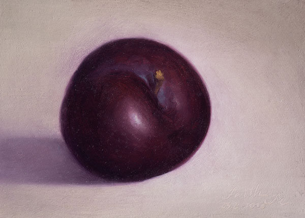 600x430 Black Plum No. 2 - Aceo Painting