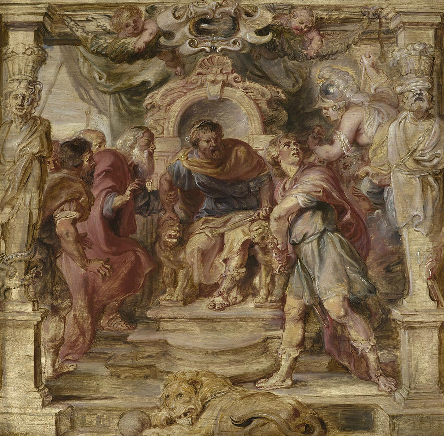 900x885 The Wrath Of Achilles Painting By Peter Paul Rubens - Achilles Painting