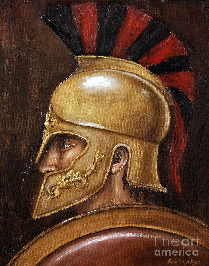 706x900 Warrior Painting - Achilles Painting