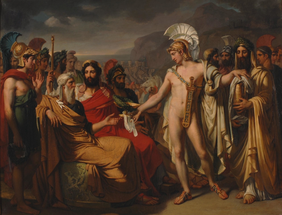 930x709 Achilles Introduced To Nestor Joseph Court - Achilles Painting