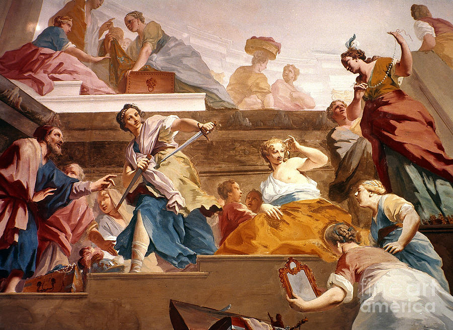 900x655 Amigoni Achilles Painting By Granger - Achilles Painting