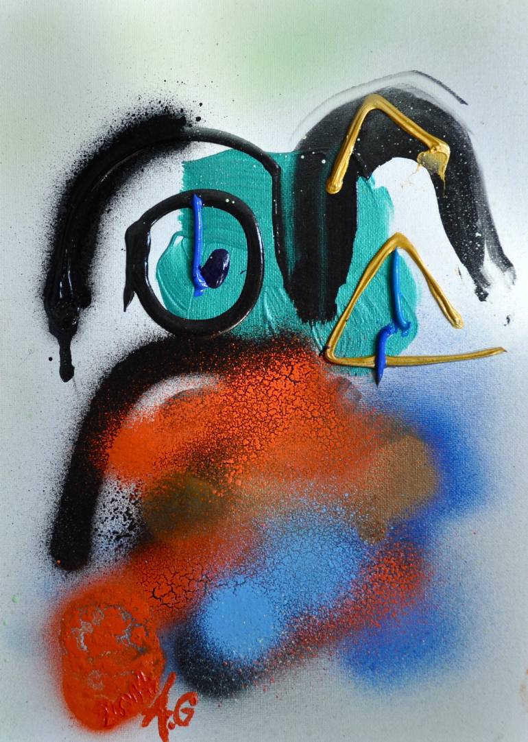 770x1082 Saatchi Art Acid Bunny Painting By Adriana Gotowiecka - Acid Painting