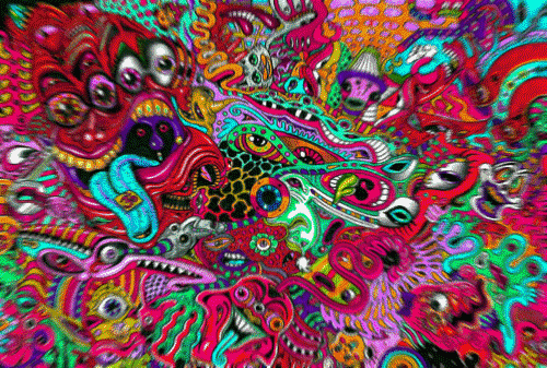 500x337 Acid Movies (Or Movies To Watch In An Altered State - Acid Trip Painting