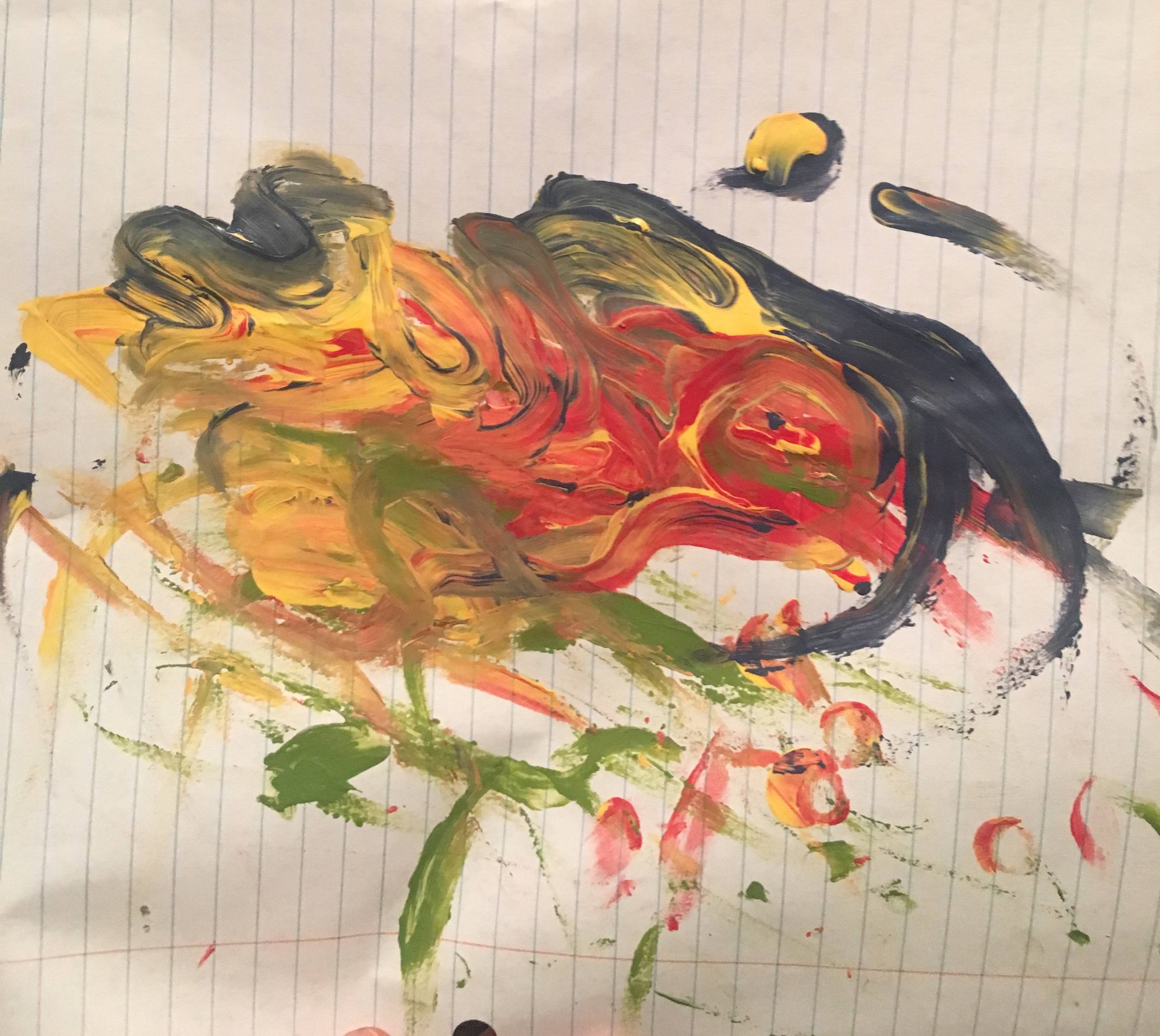 3022x2699 Finger Paintings On The Peak Of An Acid Trip - Acid Trip Painting