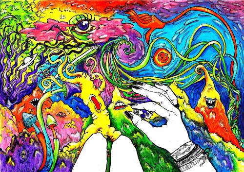 500x354 - Acid Trip Painting