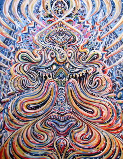 250x323 Art Trippy Painting Drugs Lsd High Acid Psychedelic Trip Melting - Acid Trip Painting