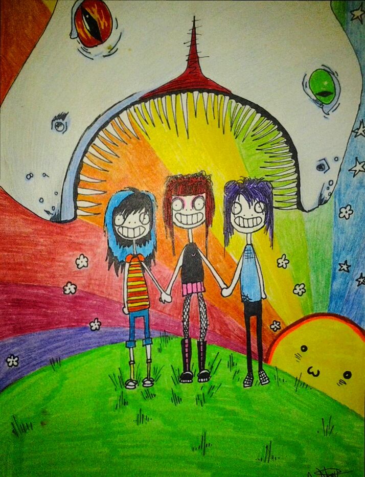 714x933 Bad Acid Trip By Fleursdumal00 - Acid Trip Painting