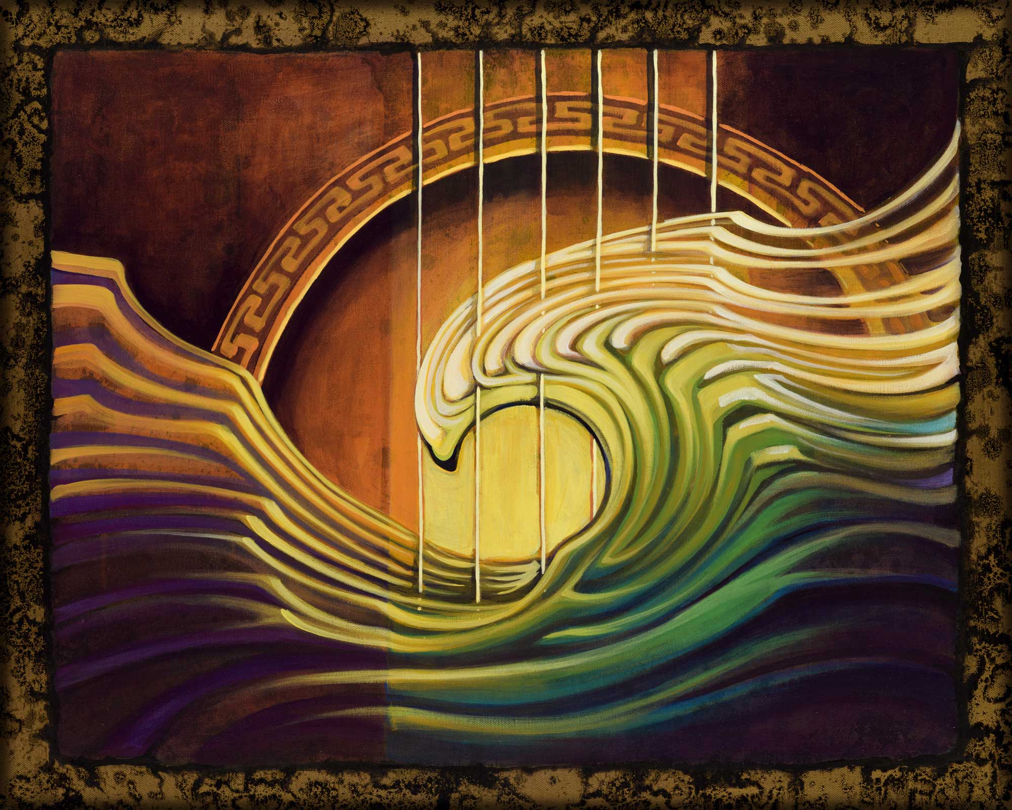 2000x1600 Acoustic Wave Matt Beard Art - Acoustic Painting