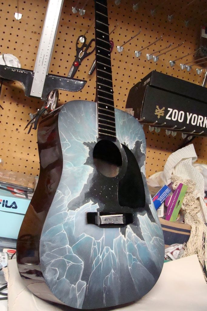 683x1024 Paint An Acoustic Guitar 5 Steps - Acoustic Painting