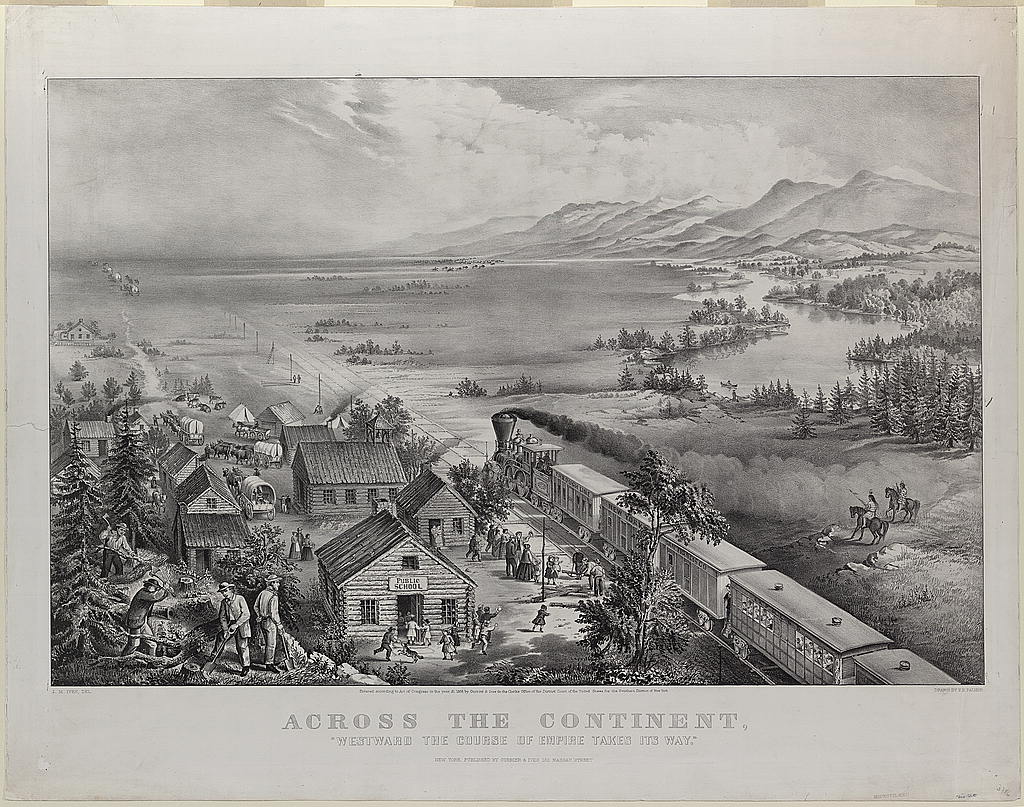 1024x807 Across The Continent, The Course Of Empire Takes Its Way - Across The Continent Painting